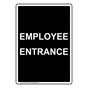 Portrait Employee Entrance Sign NHEP-29146