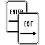 Enter Right Exit Right Sign Set PKE-13882_13883_Set