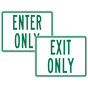 Enter Only Exit Only Sign Set PKE-21485_21520_Set