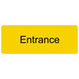 Yellow Engraved Entrance Sign EGRE-315_Black_on_Yellow