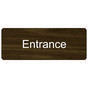 Walnut Engraved Entrance Sign EGRE-315_White_on_Walnut