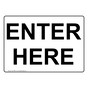 Enter Here Sign NHE-29841