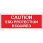 Caution ESD Protection Required Label for ESD / Static NHE-18572