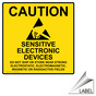 Sensitive Electronic Devices Label for ESD / Static NHE-18617