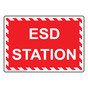 ESD Station Sign NHE-30178