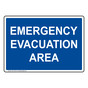 Emergency Evacuation Area Sign NHE-13192