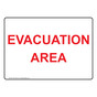 Evacuation Area Sign NHE-30343