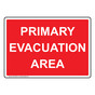 Primary Evacuation Area Sign NHE-30355