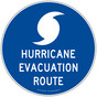 Hurricane Evacuation Route Sign NHE-9467
