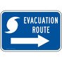 Evacuation Route With Right Arrow Sign NHE-9475