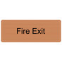 Copper Engraved Fire Exit Sign EGRE-340_Black_on_Copper