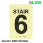Stair Custom With Braille Sign NHE-18659