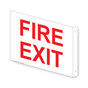 Projection-Mount White FIRE EXIT Sign NHE-6805Proj