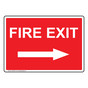Fire Exit With Right Arrow Sign NHE-6815