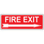 Fire Exit With Right Arrow Sign