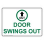 Door Swings Out Sign NHE-25167