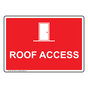 Roof Access Sign for Enter / Exit NHE-14004