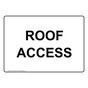 Roof Access Sign for Enter / Exit NHE-8438