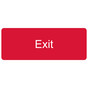 Red Engraved Exit Sign EGRE-335_White_on_Red