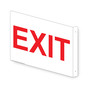 Projection-Mount White EXIT Sign NHE-6740Proj
