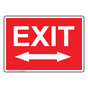 Exit With Two Directional Arrow Sign NHE-6745