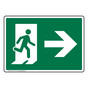 Exit Right Symbol Sign NHE-7120