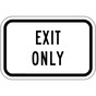 Exit Only Sign for Enter / Exit PKE-13878