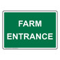 Farm Entrance Sign for Farm Safety NHE-18301