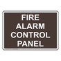 Fire Alarm Control Panel Sign NHE-30742