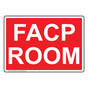 FACP Room Sign NHE-30762