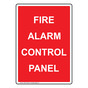 Portrait Fire Alarm Control Panel Sign NHEP-27098