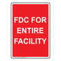 Portrait FDC For Entire Facility Sign NHEP-30750