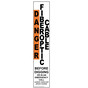 Danger Fiberoptic Buried Cable Call Before Digging Label NHE-16100