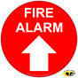Fire Alarm With Up Arrow Floor Label NHE-18793