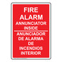 Fire Alarm Annunciator Inside Bilingual Sign NHB-16513