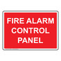 Fire Alarm Control Panel Sign NHE-16504