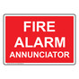 Fire Alarm Annunciator Sign NHE-16512