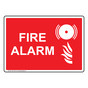 Fire Alarm Sign With Symbol NHE-7185