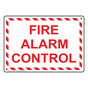 Fire Alarm Control Sign NHE-9457
