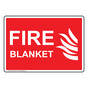 Fire Blanket Sign With Symbol NHE-7195