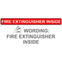 Fire Extinguisher Inside Label for Fire Safety / Equipment NHE-13968
