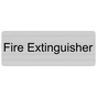Silver Engraved Fire Extinguisher Sign EGRE-345_Black_on_Silver