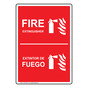 Fire Extinguisher Bilingual Sign NHB-13847