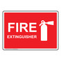 Fire Extinguisher Sign With Symbol NHE-7210