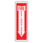 Vertical Fire Extinguisher Sign NHE-7470