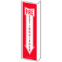 Projection-Mount Red FIRE EXTINGUISHER Sign NHE-7470Proj
