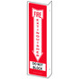 Projection-Mount White FIRE EXTINGUISHER DO NOT BLOCK Sign NHE-7480Proj