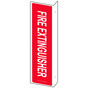 Projection-Mount Red FIRE EXTINGUISHER Sign NHE-7497Proj