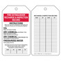 White FIRE EXTINGUISHER RECHARGE & INSPECTION RECORD Safety Tag CS969857