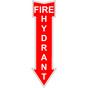 Portrait Fire Hydrant Label CTSE-7560_RED
